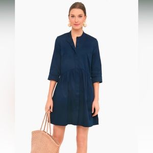 Tuckernuck tnuck navy shirt dress